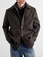 A.P.C. - Marcel Wool-Blend Felt Overshirt - Brown