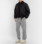 Balenciaga - Logo-Print Mélange Loopback Cotton-Jersey Sweatpants - Men - Gray