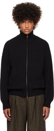 AMOMENTO Black Full Needle Sweater