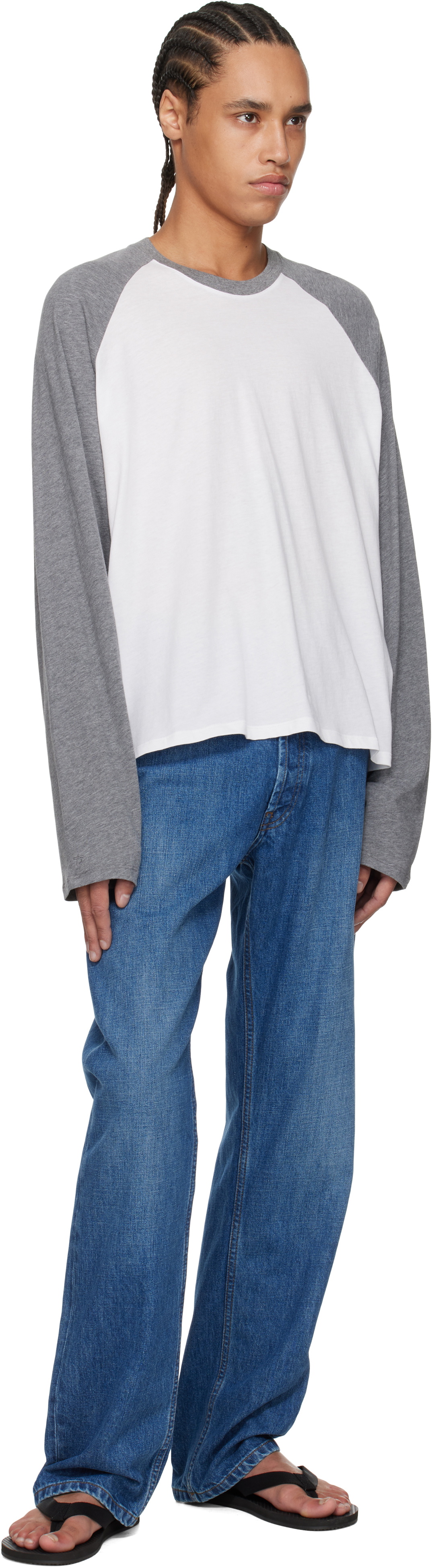 The Row White & Gray Jameson T-shirt The Row