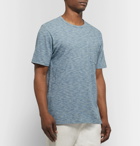 Faherty - Indigo-Dyed Cotton-Jersey T-Shirt - Blue
