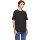 Levis Black Relaxed-Fit Pocket T-Shirt