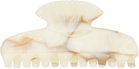 Sophie Buhai White Small Fan Shell Claw Hair Clip