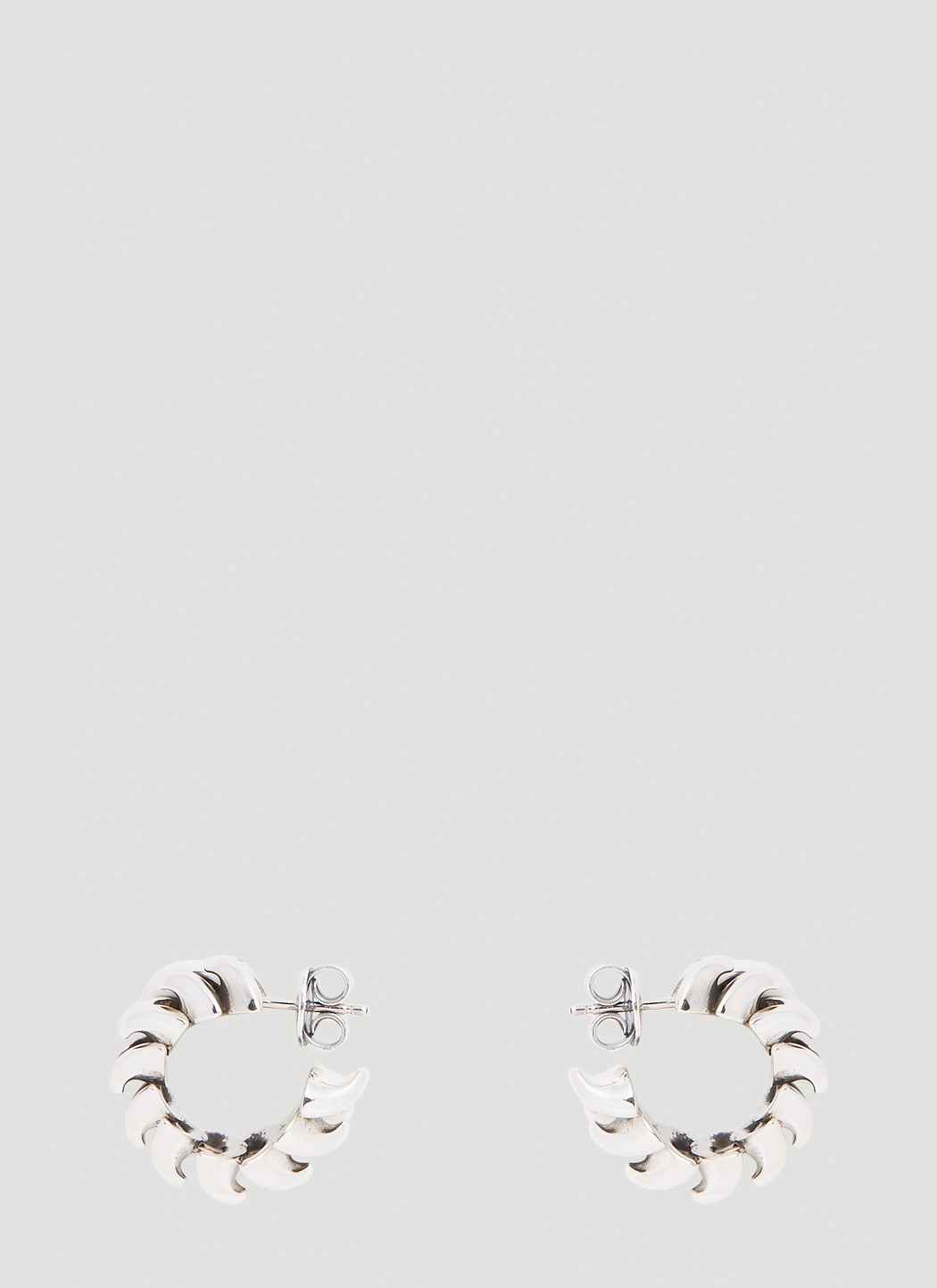 Bottega Veneta Twisted Hoop Earrings