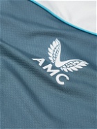 Castore - Logo-Print Panelled Stretch-Jersey Tennis T-Shirt - Blue