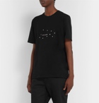 SAINT LAURENT - Logo-Print Cotton-Jersey T-Shirt - Black