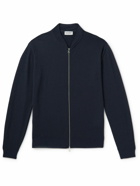 John Smedley - 16.Singular Merino Wool Zip-Up Cardigan - Blue