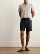 Stòffa - Linen-Twill Shorts - Black