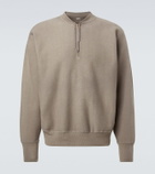A.Presse Vintage cotton jersey half-zip sweatshirt