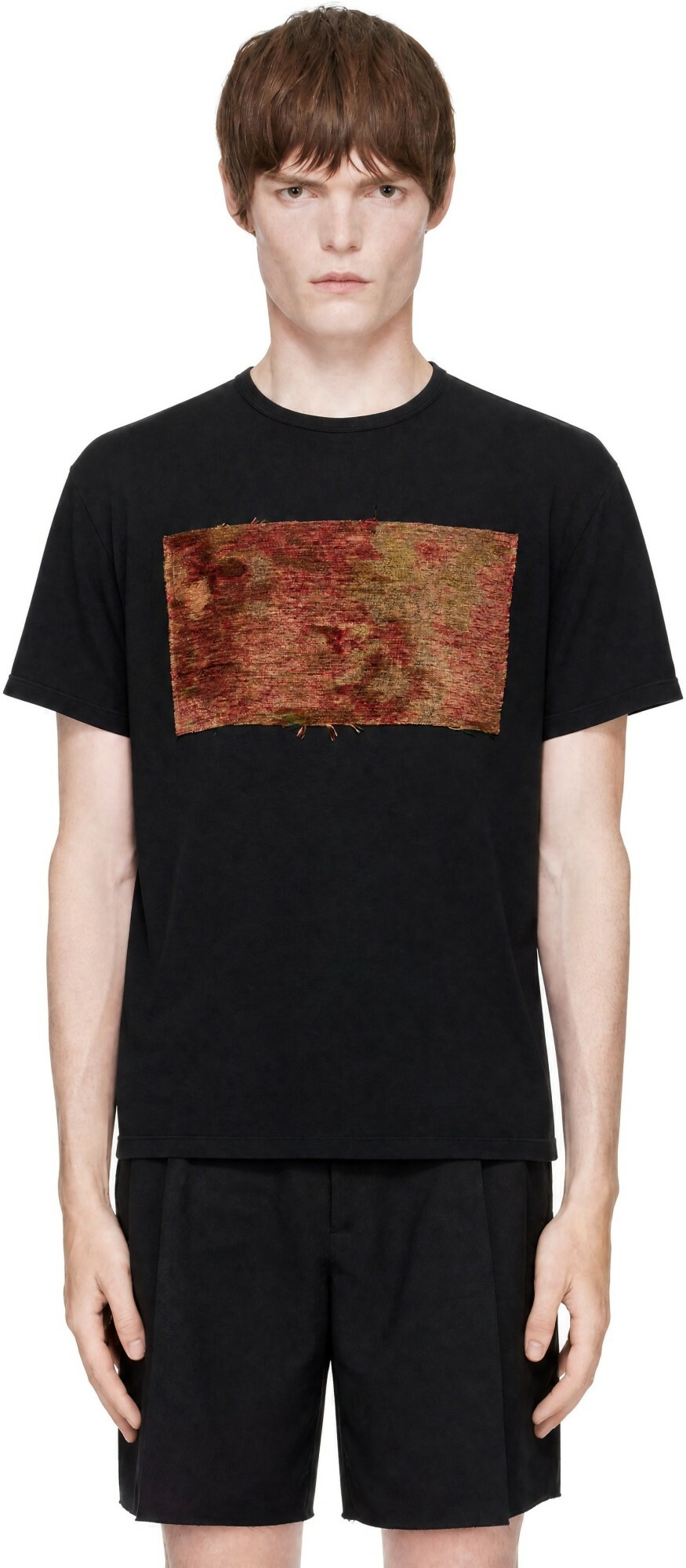 Maison Margiela Black Tapestry Patch T-shirt