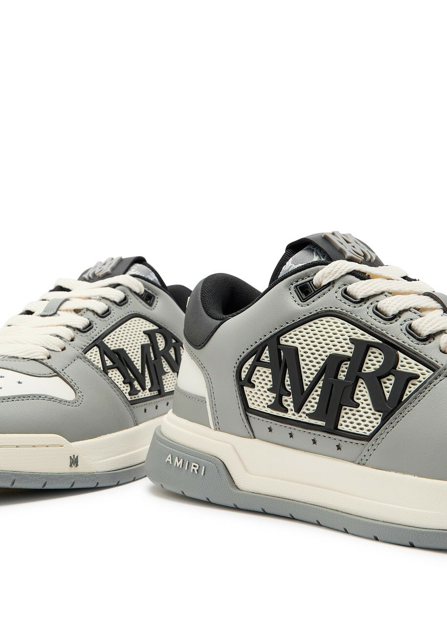 Amiri Classic Logo-appliquéd Leather Sneakers Grey
