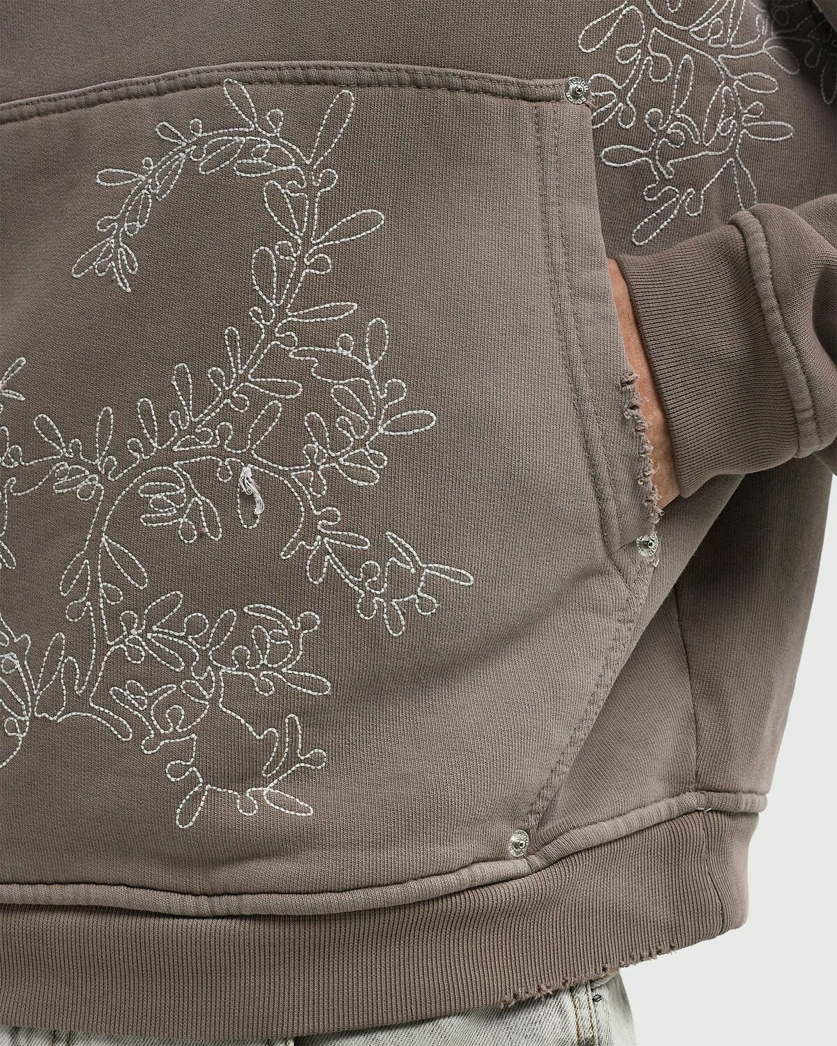 Rough. OLIVE DIFFUSION HOODIE Green Mens Hoody