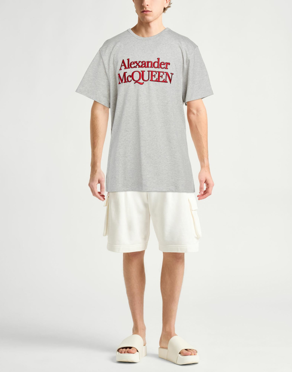 Mcqueen Mens T-shirt in Grey