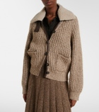 Brunello Cucinelli Cashmere, mohair, and wool-blend jacket