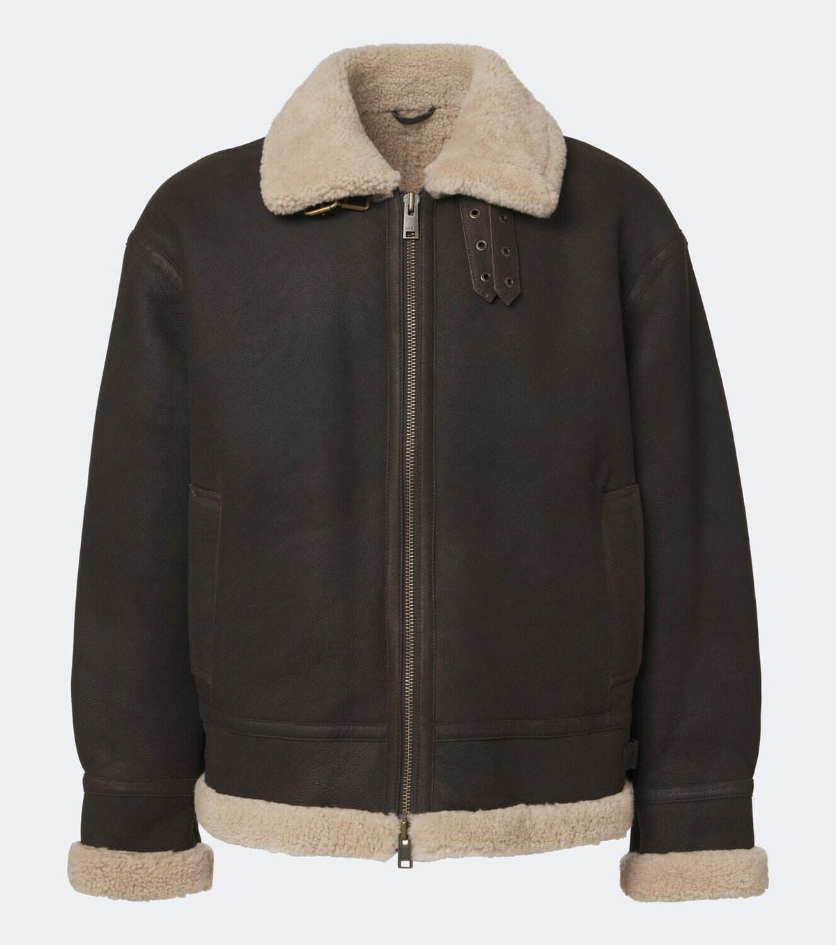 Arma Sano shearling-lined leather jacket