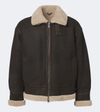 Arma Sano shearling-lined leather jacket