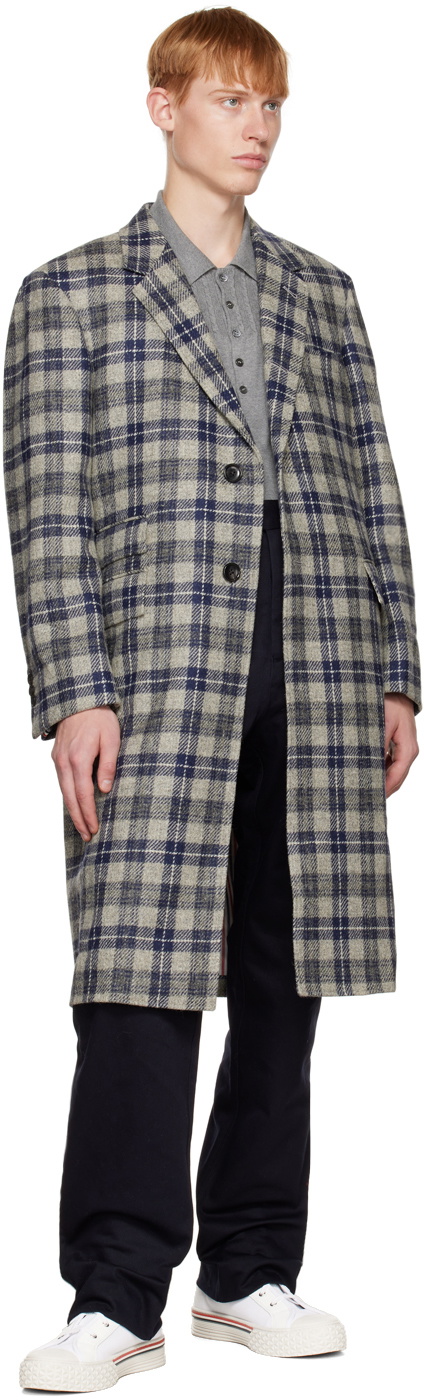 Thomson Dress Blue Tartan Polo Shirt - Royal Coat Of Arms Style