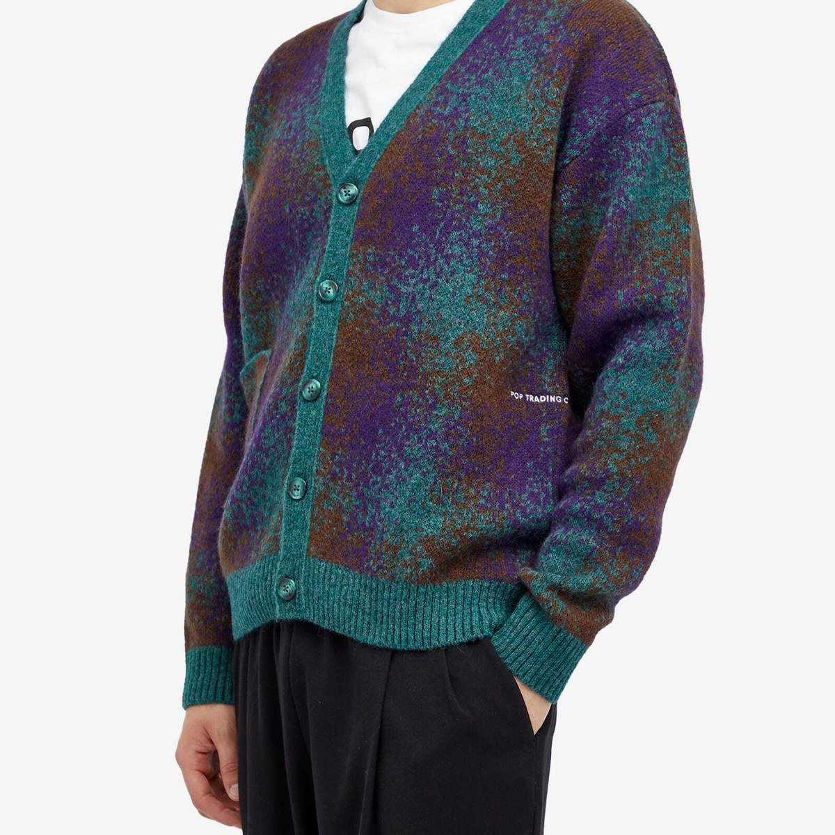 Pop Trading Company Men's Cardigan in Multi Pop Trading Company
