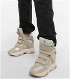 Isabel Marant - Balskee leather wedge sneakers
