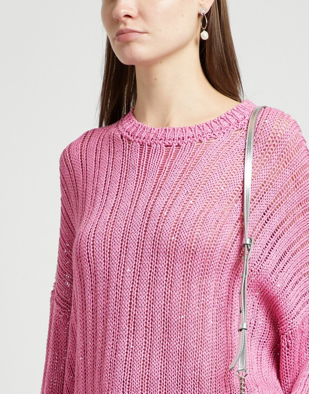 Peserico Womens Sweater in Magenta