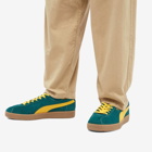 Puma Men's Delphin Sneakers in Malachite/Yellow Sizzle