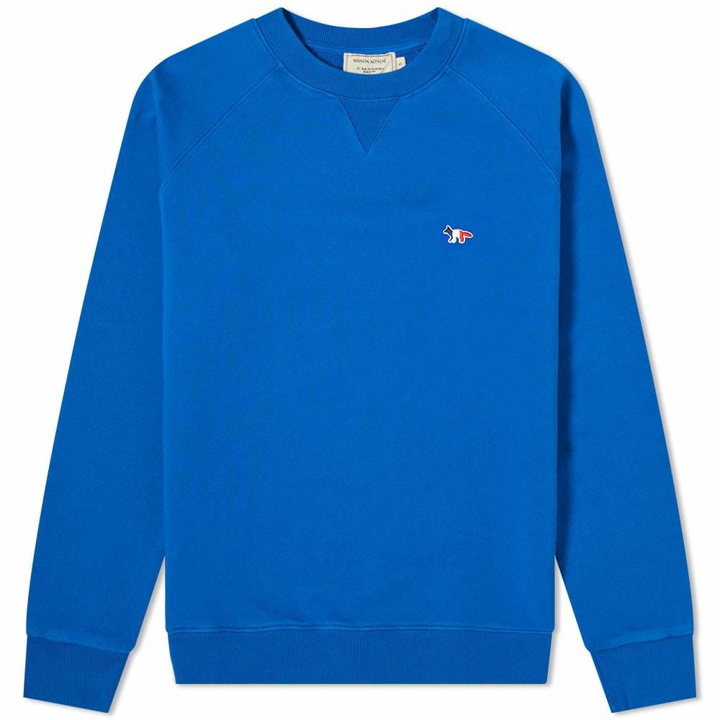 Photo: Maison Kitsuné Tricolor Fox Patch Clean Crew Sweat