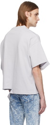 Karmuel Young Gray Square XY-Plane Cutout T-shirt