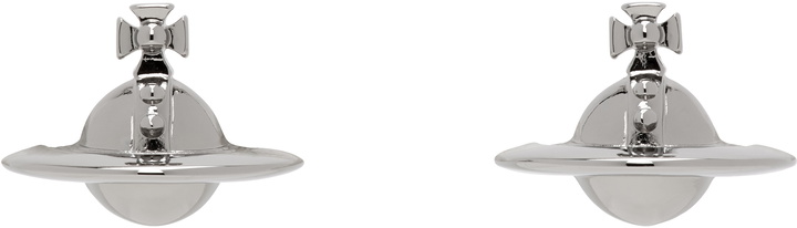 Photo: Vivienne Westwood Gunmetal Solid Orb Earrings