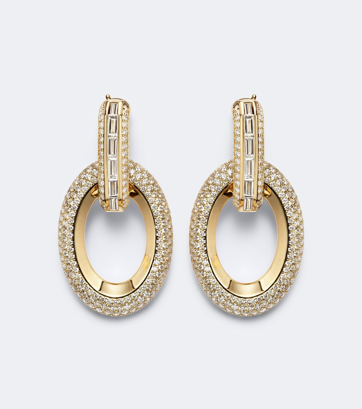 Messika Groove 18kt gold drop earrings with diamonds