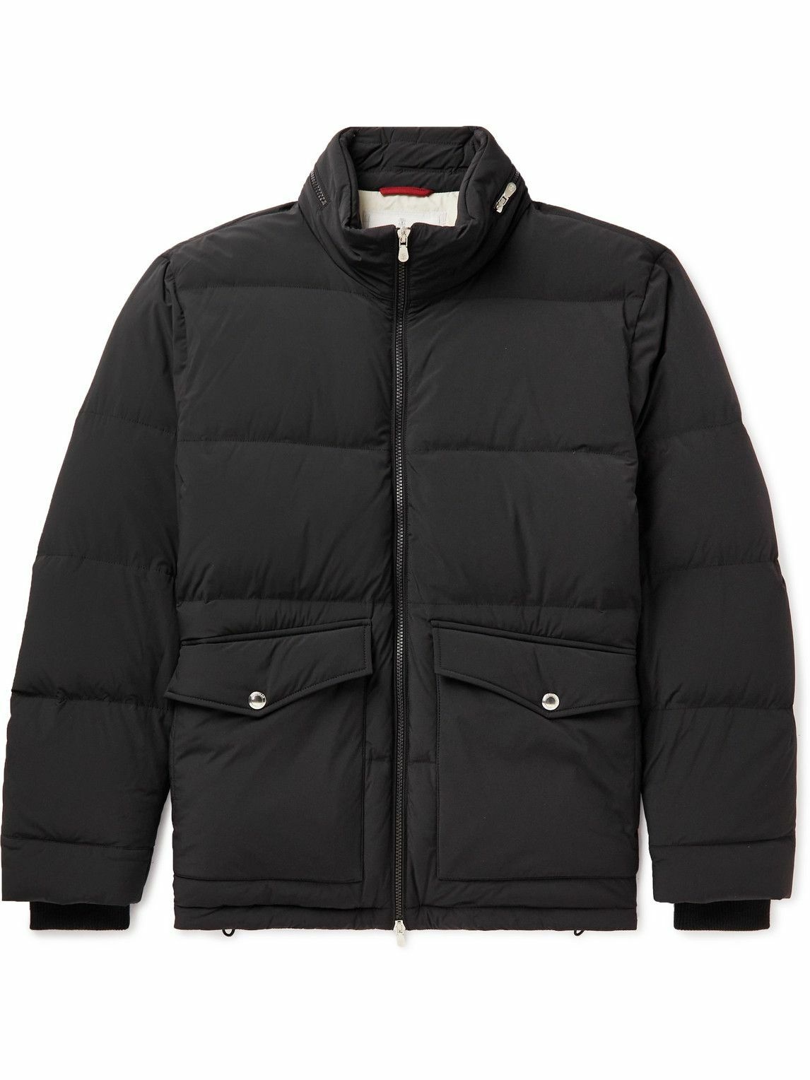 Photo: Brunello Cucinelli - Quilted Shell Hooded Down Jacket - Black