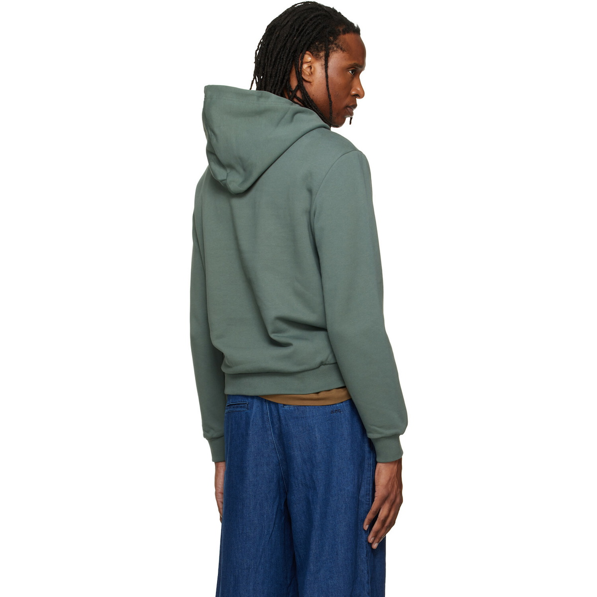 A.P.C. Green Standard 'Rue Madame' Hoodie