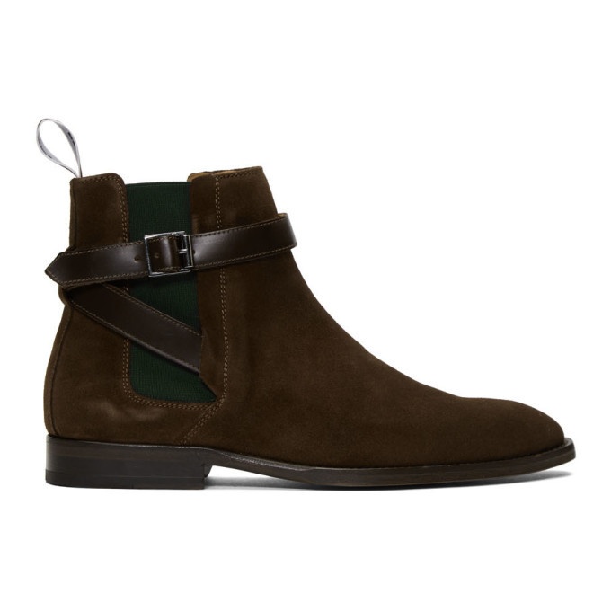 Photo: PS by Paul Smith Brown Suede Harrow Chelsea Boots