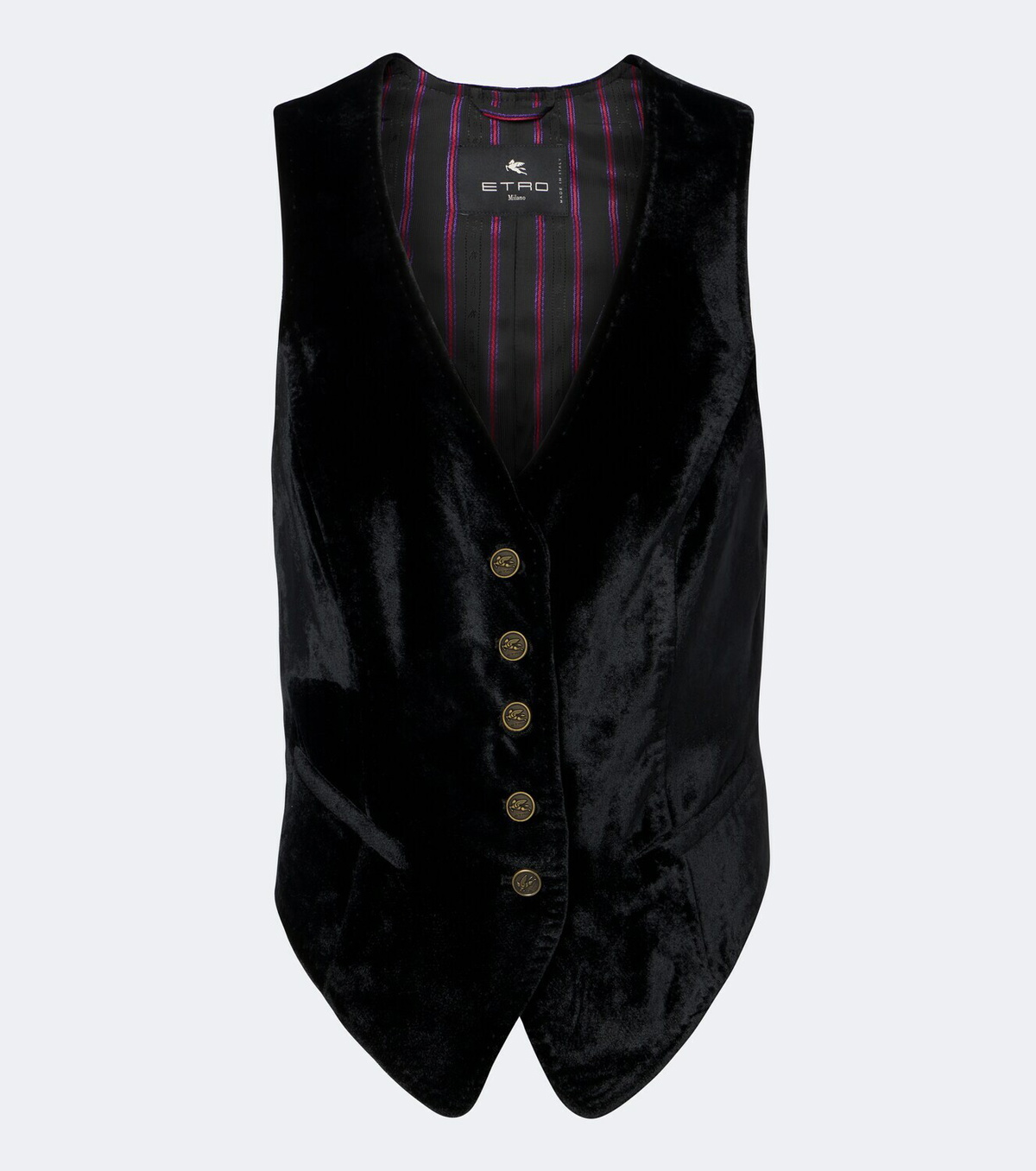 Etro Pegaso velvet vest