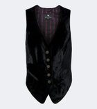 Etro Pegaso velvet vest