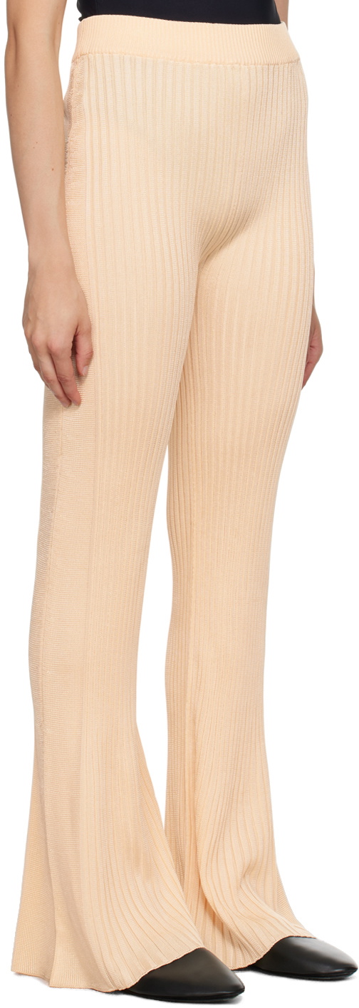 Jil Sander Beige Elasticized Waistband Trousers Jil Sander