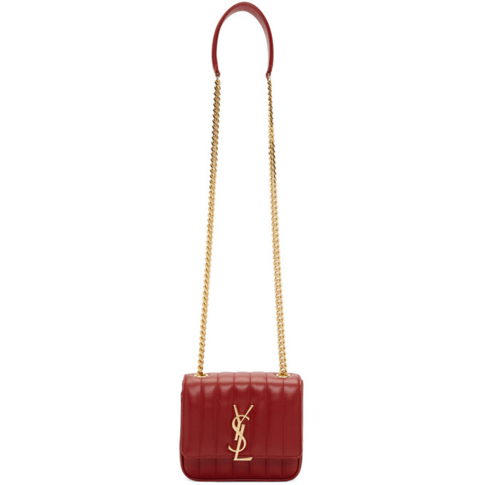 Ysl vicky bag online red