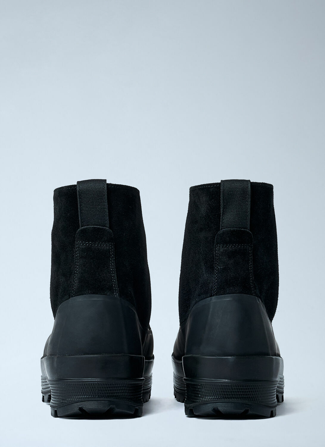 Stone Island Suede Logo Patch Boots