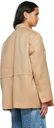 We11done Beige Wool & Polyester Blazer