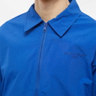 Maison Kitsuné Men's Technical Zipped Overshirt in Deep Blue