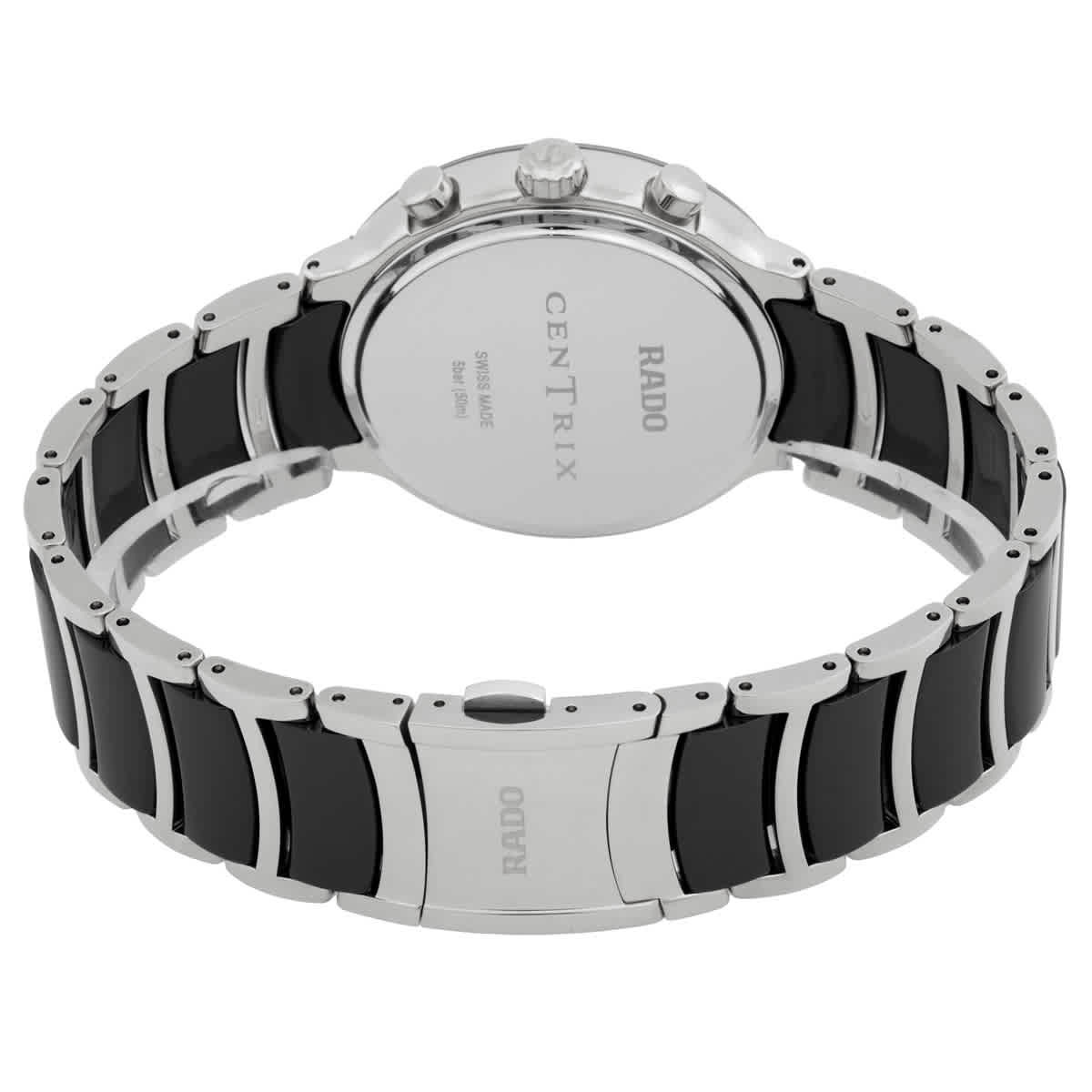Rado Centrix Chronograph Quartz Black Dial Mens Watch R30210152