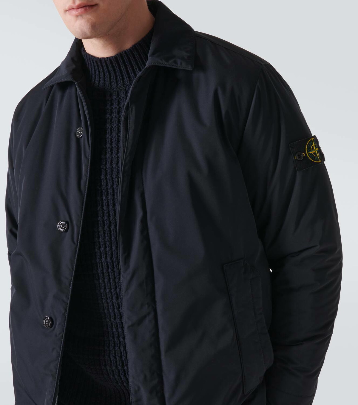 Stone Island Compass twill car coat