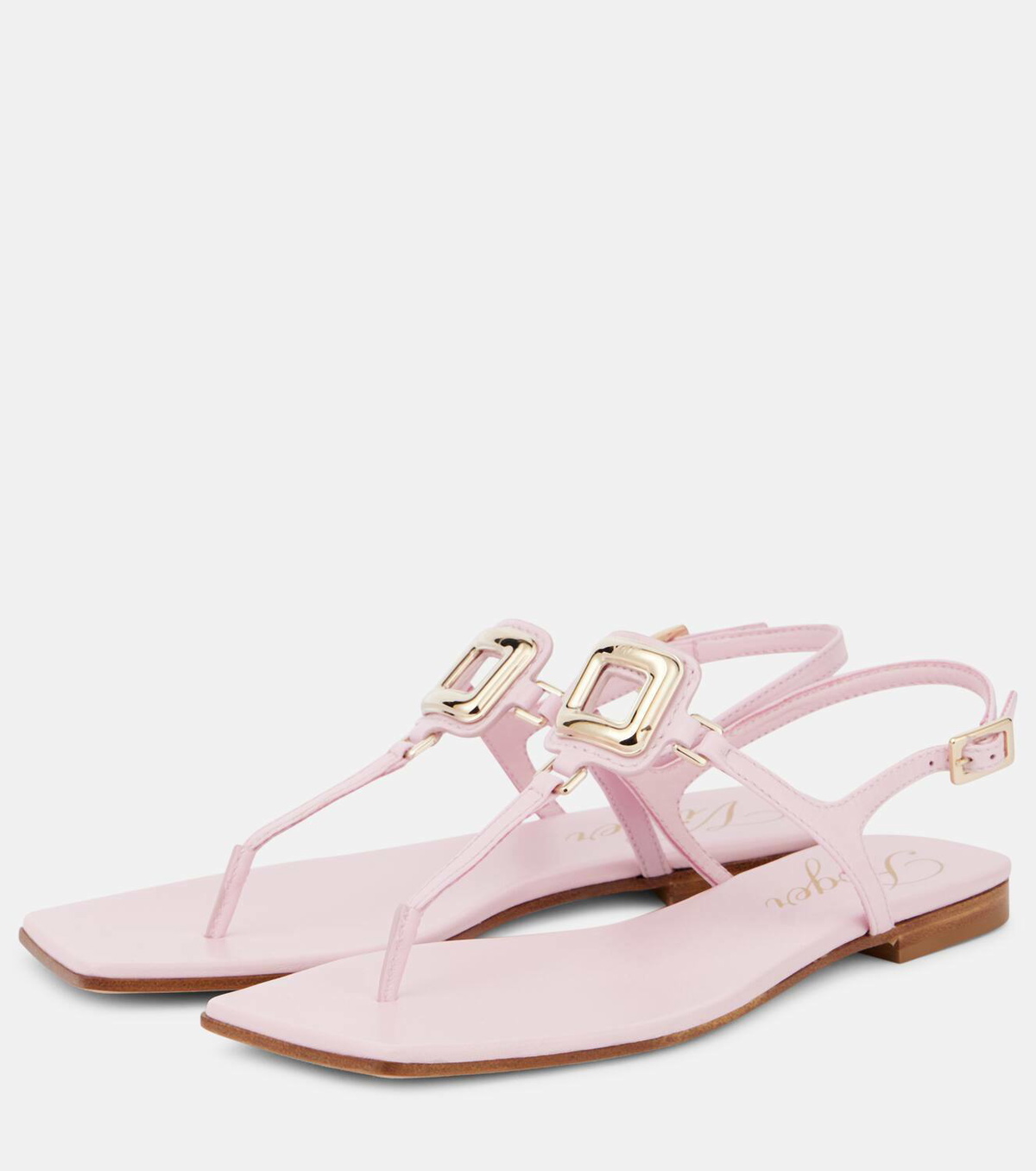 Roger Vivier Viv' By The Sea leather thong sandals