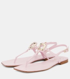 Roger Vivier Viv' By The Sea leather thong sandals