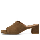 Vagabond Shoemakers Women's Piper Suede Mule Heel in Cocoa Brown