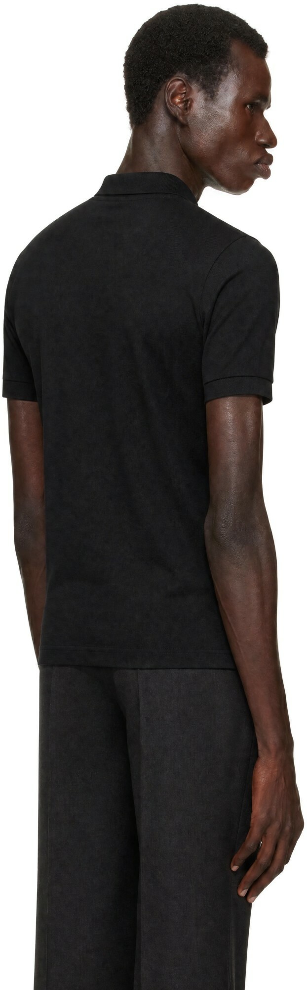 COMME des GARÇONS PLAY Black Emblem Red Heart Polo