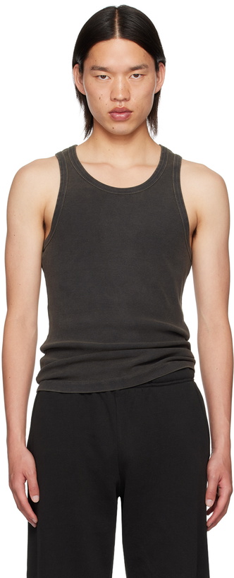 Photo: Entire Studios Black Rib Tank Top