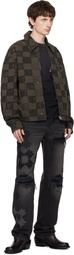 AMIRI Brown Chateau Crest Denim Jacket