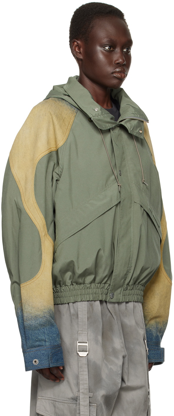 Acne Studios Khaki Windbreaker Bomber Jacket Acne Studios