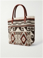 Chamula - Leather-Trimmed Wool-Jacquard Tote Bag