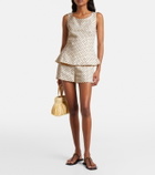 Faithfull Iria polka-dot linen top